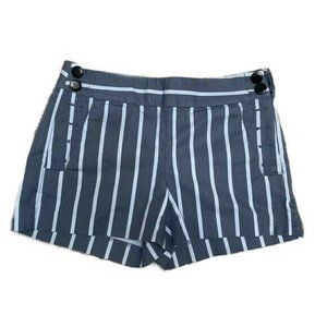 Loft Women's Blue & White Striped Shorts Size 00